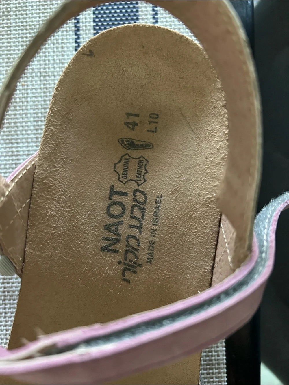 NAOT Hero Pink/Purple Wedge Sandal - Size 41 (10 US)